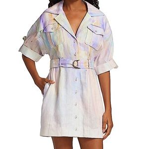ZIMMERMANN Rhythmic linen shirt dress (Z3)
